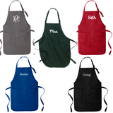 Personalized Adult Apron-Adjustable Neck Choose from 12 Colors