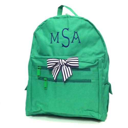 Monogrammed kids backpack sale