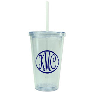 Custom Preppy Sippy Cup with Straw (Personalized)