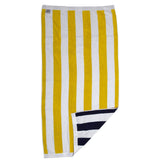 Reversible Towel Yellow Stripes Reversible Navy Stripes