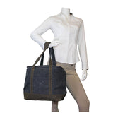 Model with Waxed Canvas Large Lunch Tote Cooler Choose Color